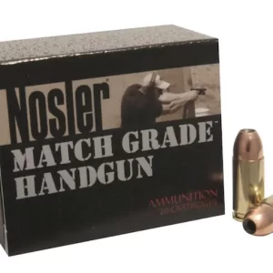 Nosler Match Grade Ammunition 10mm Auto 180 Grain Jacketed Hollow Point