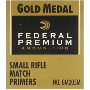 Federal Premium Gold Medal Small Rifle Match Primers #205M Box of 1000 (10 Trays of 100)