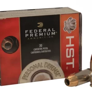 Federal Premium Personal Defense Ammunition 380 ACP 99 Grain HST Jacketed Hollow Point Box of 20
