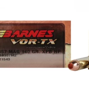 Barnes VOR-TX Ammunition 357 Magnum 140 Grain XPB Hollow Point Lead-Free Box of 20