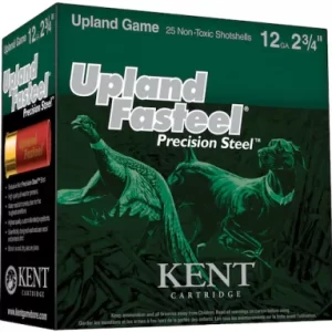Kent Cartridge Upland Fasteel Precison Steel Upland Ammunition 12 Gauge 2-3/4″ 1-1/8 oz #5 Non -Toxic Steel Shot