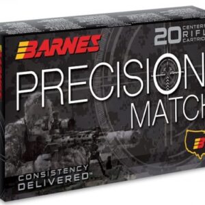 Barnes Precision Match Ammunition 300 AAC Blackout 125 Grain Open Tip Match Box of 20
