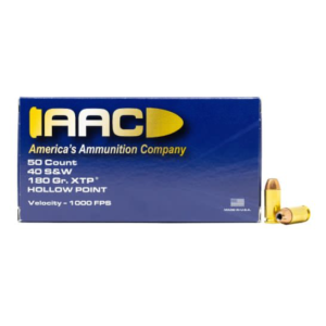 10 Boxes of AAC .40 S&W AMMO 180 GRAIN XTP HOLLOW POINT 50RD BOX