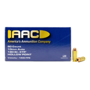 10 Boxes of AAC 10MM AUTO AMMO 180 GRAIN XTP HOLLOW POINT 50RD BOX