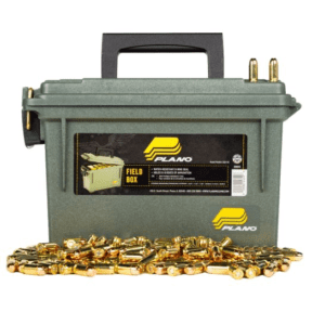 AAC 380 AUTO AMMO 100 GRAIN FMJ 500RD WITH 30 CAL PLANO AMMO CAN